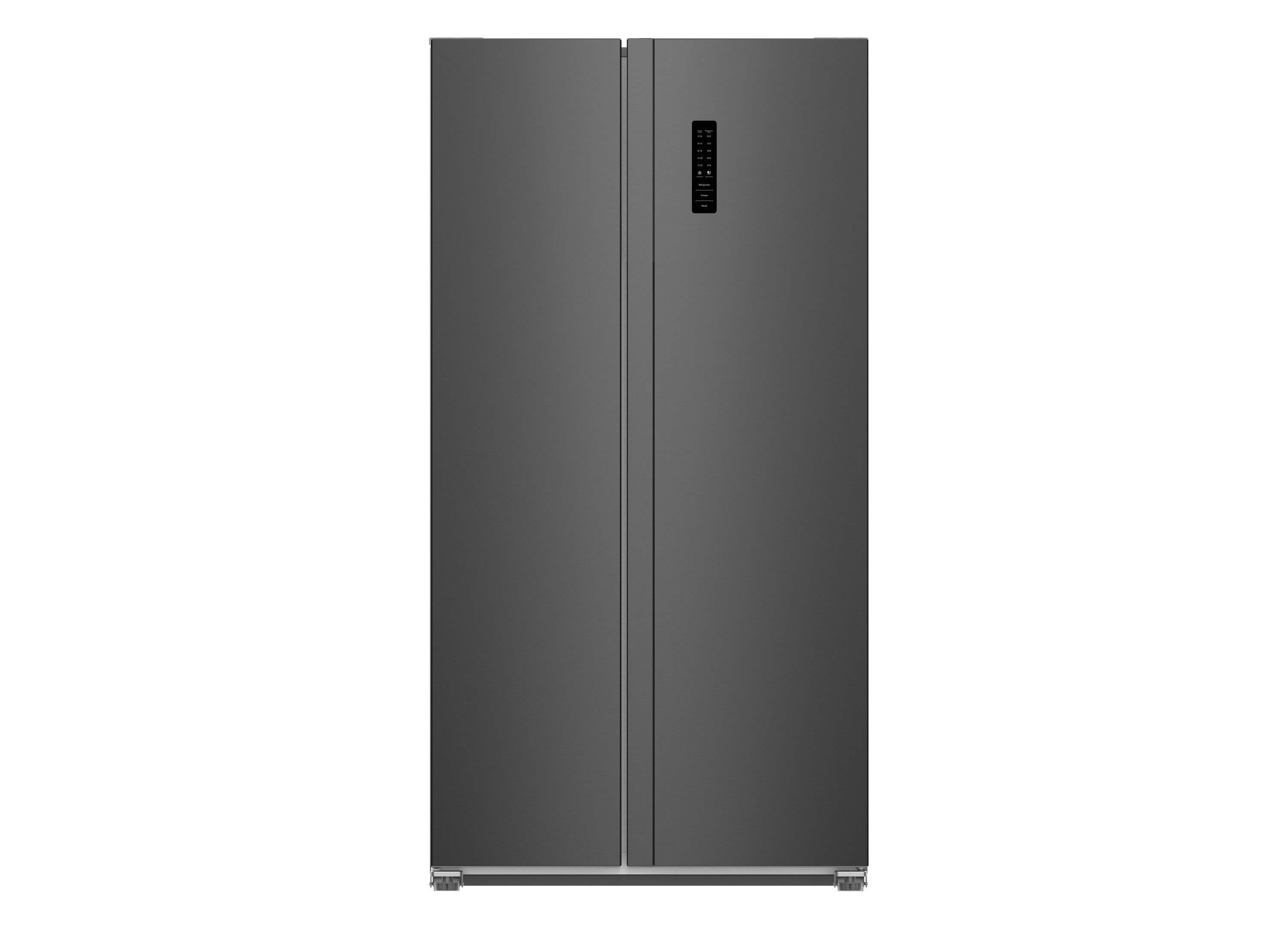 Impecca 18.8-cu ft Counter-Depth Side-by-Side Refrigerator Built-In ( Stainless steel )