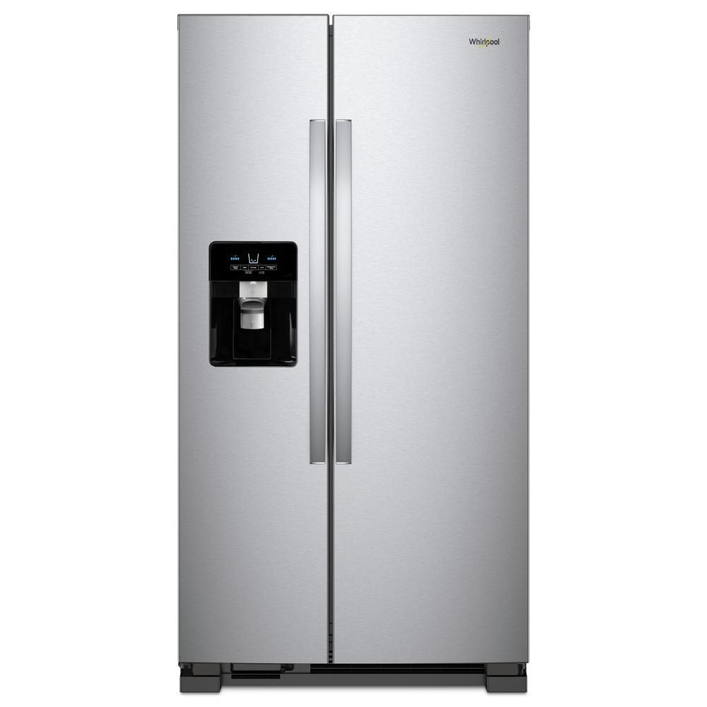 Whirlpool 24.5-cu ft Side-by-Side Refrigerator with Ice Maker ,Water and Ice Dispenser ( Fingerprint Resistant Stainless Steel )