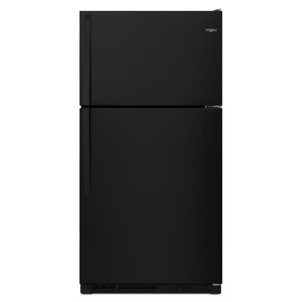 Whirlpool 20.5-cu ft Top-Freezer Refrigerator ( Black )