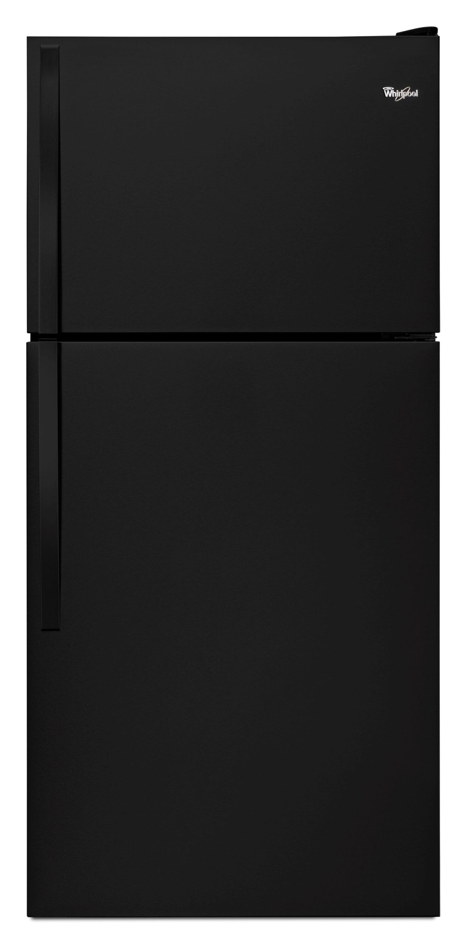 Whirlpool 18.2-cu ft Top-Freezer Refrigerator with Ice Maker ( Black )
