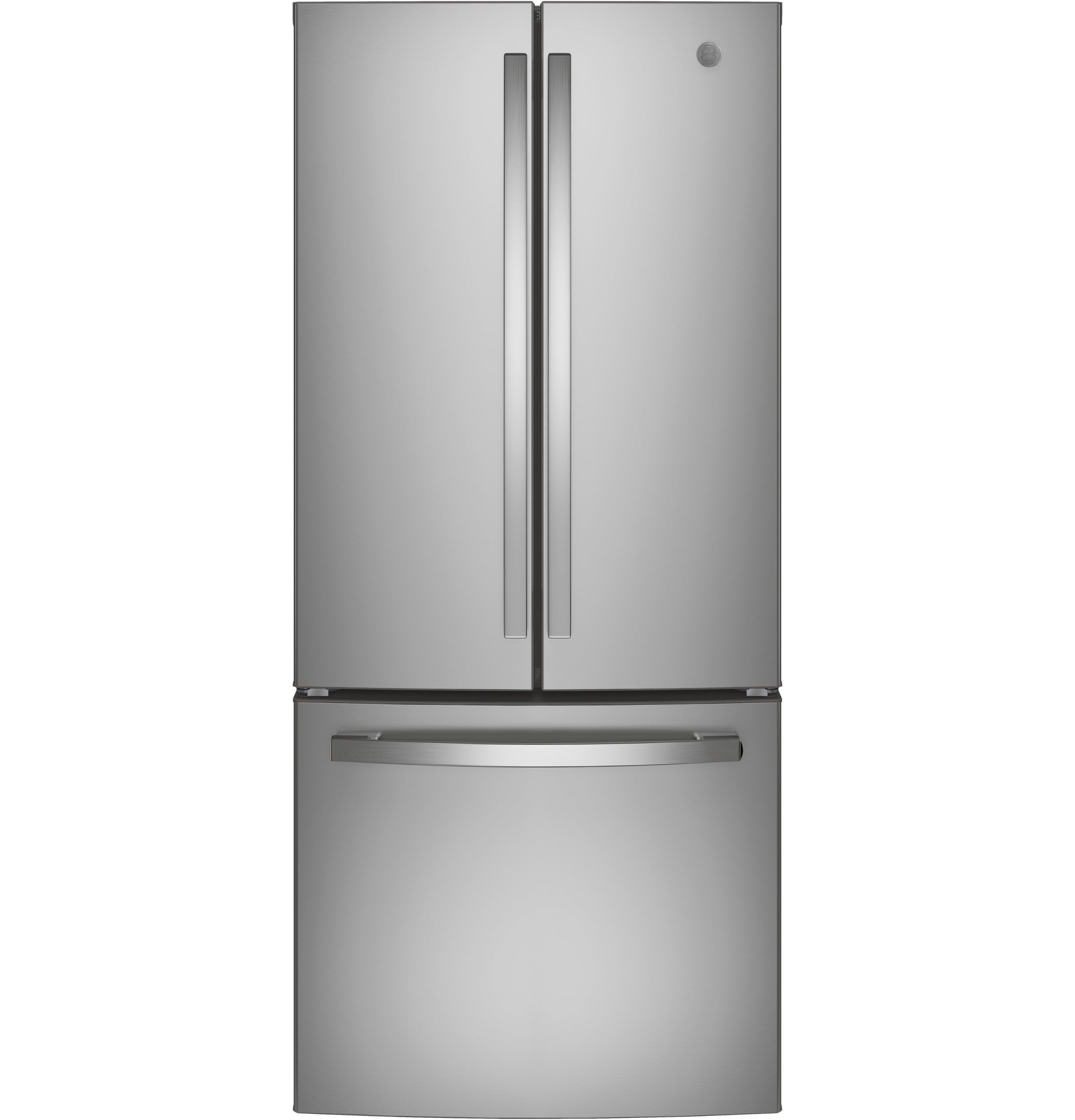 GE Standard-Depth 20.8-cu ft 3 -Door French Door Refrigerator with Ice Maker ( Stainless Steel ) ENERGY STAR Certified
