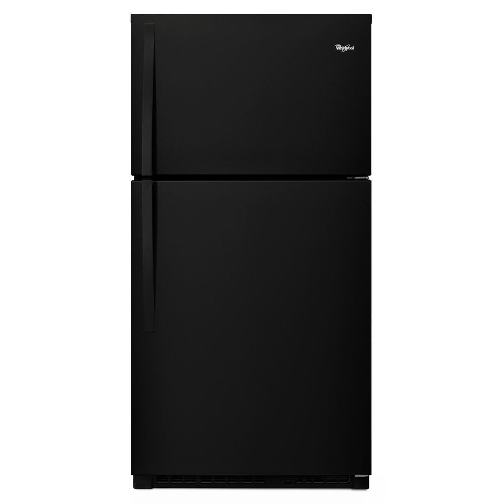 Whirlpool 21.3-cu ft Top-Freezer Refrigerator ( Black ) ENERGY STAR Certified