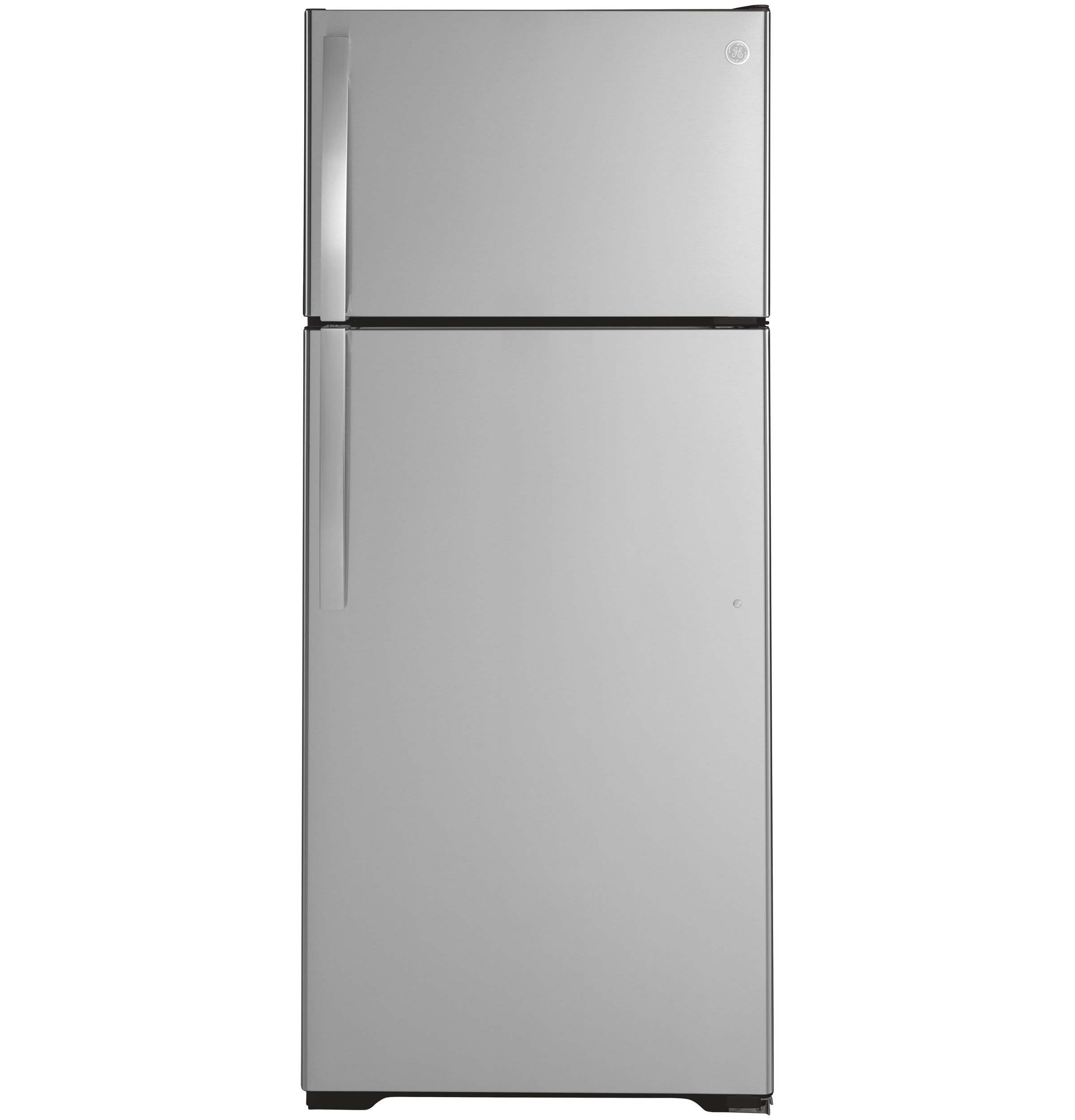 GE 17.5-cu ft Top-Freezer Refrigerator ( Stainless Steel )