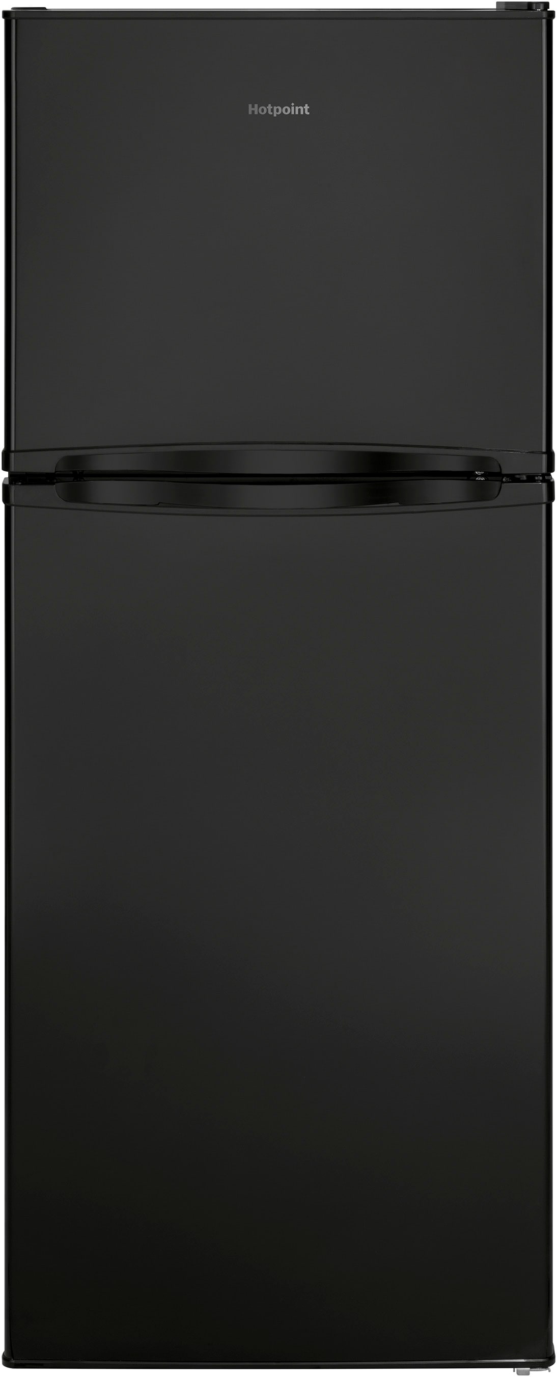 Hotpoint 9.7-cu ft Counter-Depth Top-Freezer Refrigerator ( Black )