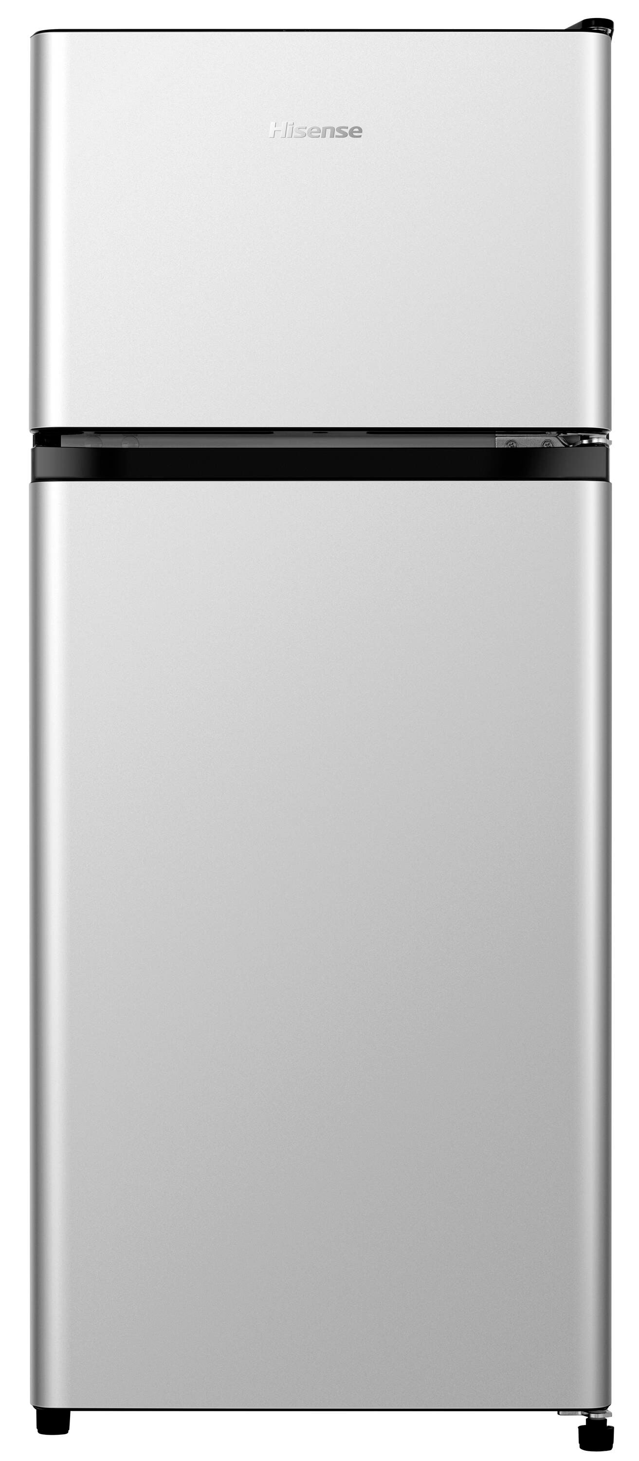 Hisense 4.4-cu ft Mini Fridge with Freezer ( Silver ) ENERGY STAR